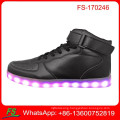 2017 led lights skate shoes, high ankle skateboard shoes, led skate shoes for men